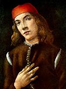 BOTTICELLI, Sandro Portrait of a Young Man  fdgdf Spain oil painting reproduction